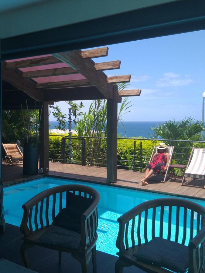 Suite Indigo Jacuzzi Prive Piscine Vue Mer Acces Cuisine Laverie Saint Pierre Exterior foto